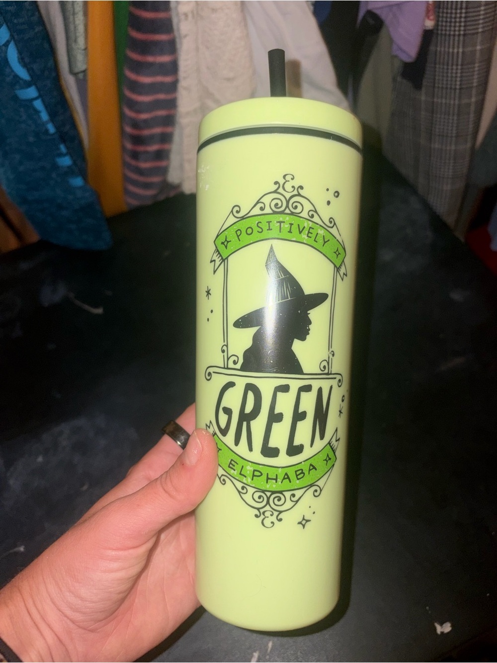 Target Bullseye’s Playground Wicked “Positively Green” Elphaba tumbler, 23 oz